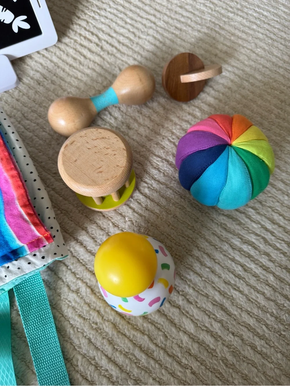 Lovevery toys from the Charmer and Senser kits